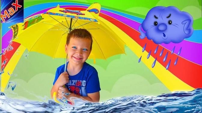 Learn Colors Rainbow Umbrella Baby Nursery Rhymes Song - Learning Colours For Kids by Kinder Max
