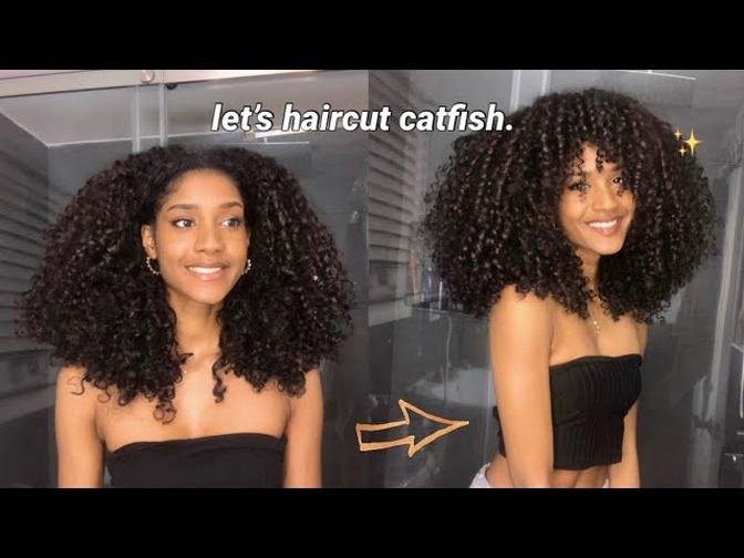 my curly hair routine : fake lion cut edition | Laurscurls
