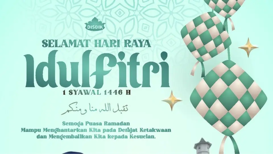 Sambutan Hari Raya Idul Fitri 1446 Hijriah Kadisdik Purwanto