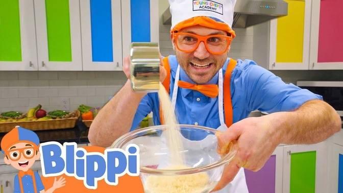 Baking With Blippi _ Food Videos For Kids _ Educational Videos For Toddlers.