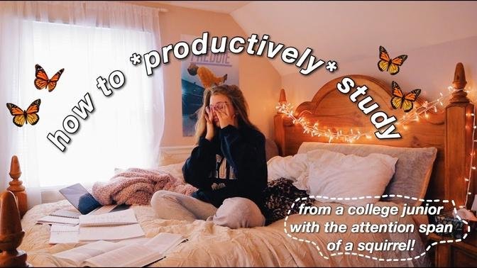 HOW I STUDY *EFFECTIVELY* (study tips from a college student)