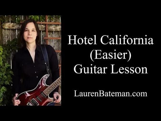 Hotel California Guitar Lesson - Easy Tutorial
