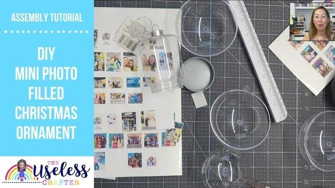 DIY Ornament Filled With Your Own Pictures | Canva Tutorial | Cricut Tutorial | AssemblyTutorial