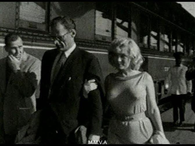 Footage Of Marilyn Monroe And Arthur Miller Feeling Of Security 7996