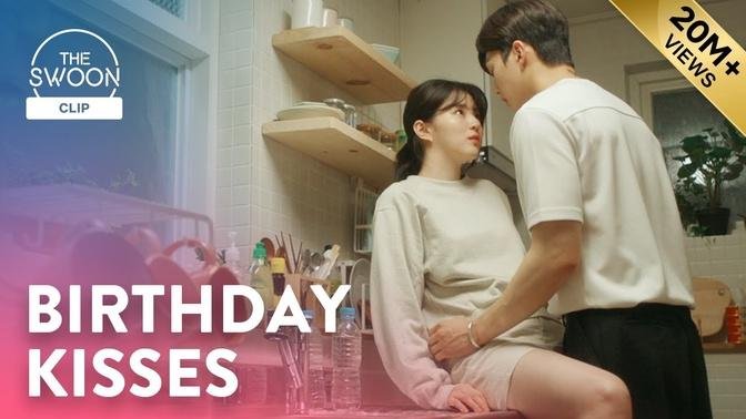 Song Kang gives Han So-hee birthday kisses on the kitchen countertop   Nevertheless  Ep 4  ENG SUB 