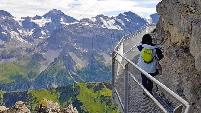 Thrill Walk in Switzerland _ A trip from Lauterbrunnen to Schilthorn