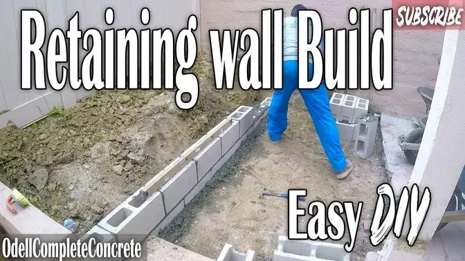 How To Build A Small Retaining Wall Easy DIY