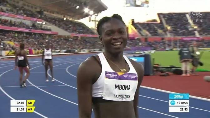 Christine MBOMA( Namibia) | Women's 200m Semi-final 2 |Commonwealth ...