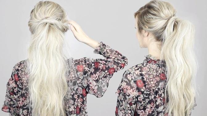 HOW TO_ Voluminous Pony-tail _ Perfect Holiday Hair