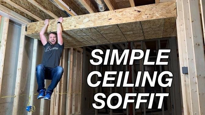How To Frame A Ceiling Around Ductwork   DIY Ceiling Soffit