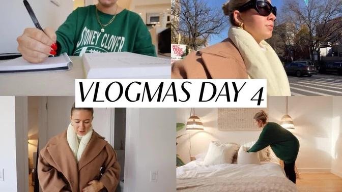 VLOGMAS IN NEW YORK DAY 4: sunday reset, meal planning, brunch in west village