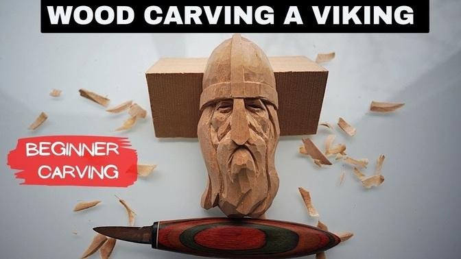 Fierce Viking -  DIY Wood Carving For Beginners--Perfect Bushcraft Project