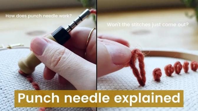 HOW does the ADJUSTABLE PUNCH NEEDLE work. How do the loops actually stay in? Punch needle explained