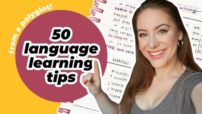 50 LANGUAGE Learning Tips 📚 | Get Fluent in 2022!
