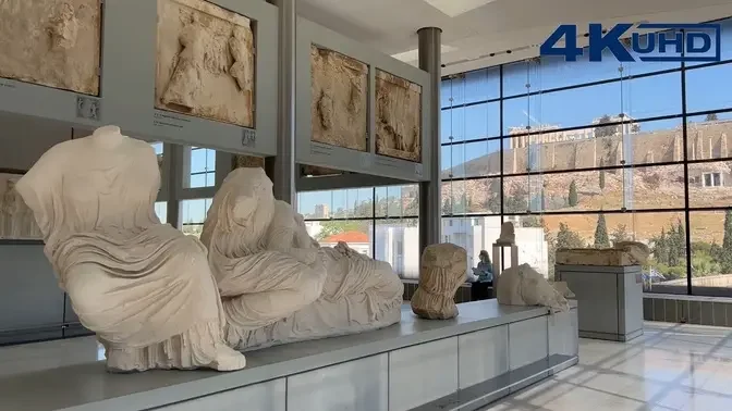 Acropolis Museum Tour, Athens Greece _ 4K