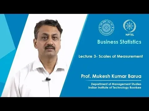 Scales of Measurement