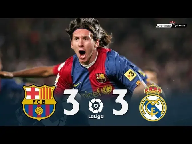 lindre Pirat efter skole Barcelona 3 x 3 Real Madrid (Messi Hat-Trick) ○ La Liga 06_07 Extended  Goals &