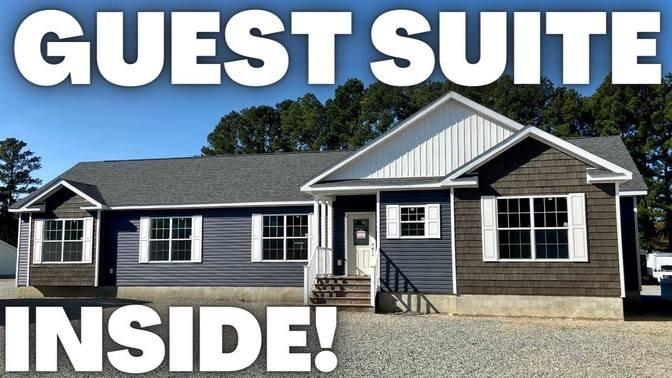 2 HOMES in 1! This modular home is BRILLIANT! Prefab House Tour Chance ...