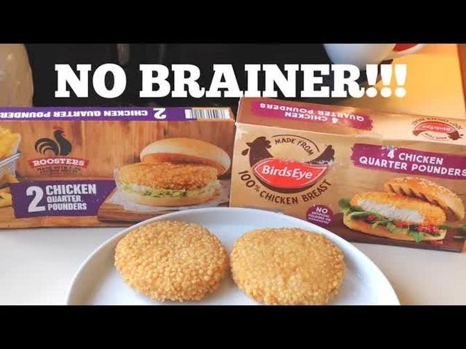 Aldi Chicken Quarter Pounders Vs Birds Eye Chicken Quarter Pounders Food Review Comparison