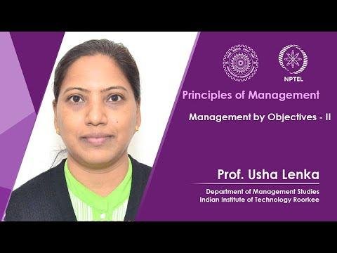 Lecture 24 : Management by Objectives : II