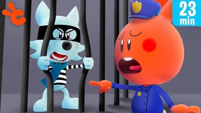 Cueio Pretend Play Cops and Robbers ! | Cueio and Friends Cartoons for Kids