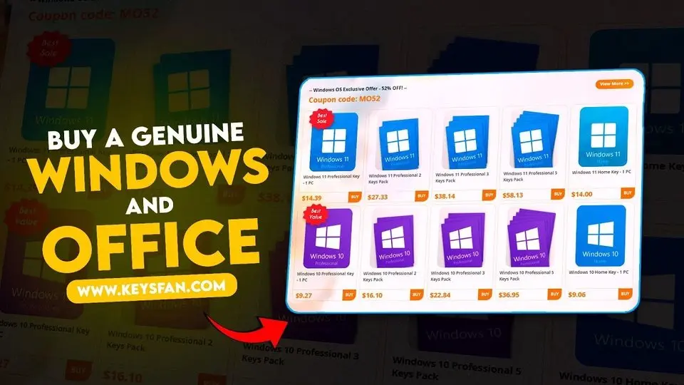 Best Place To Buy Windows 10/11 & Office Keys | Keysfans