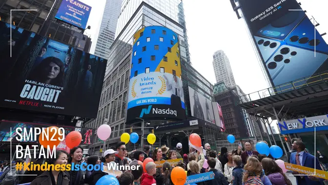 #KindnessIsCool Winner SMPN29 Batam in Times Square