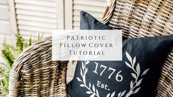 Patriotic Pillow Cover Tutorial