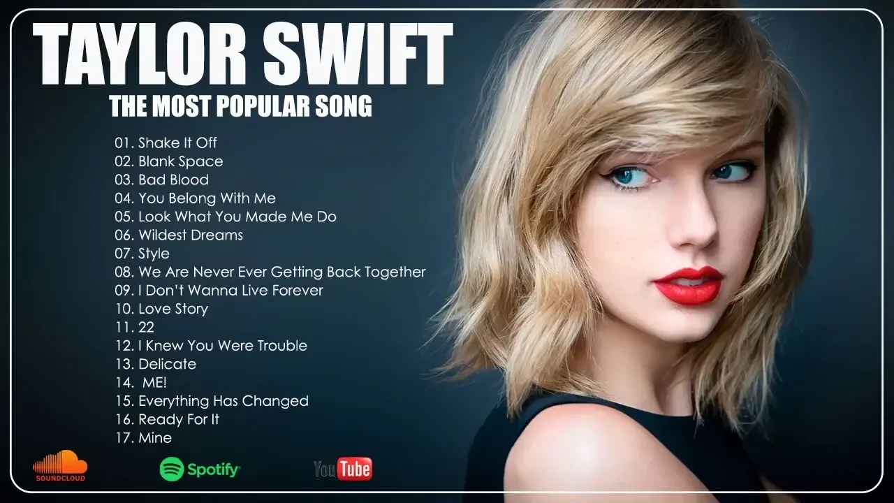 Taylor Swift Best Playlist Taylor Swift The Most Popular Songs