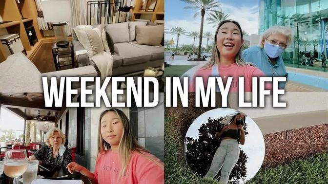 weekend in my life: furniture shopping, photos for fabletics + chores!