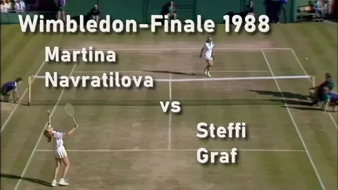 Wimbledon Finale 1988 - Martina Navratilova vs Steffi Graf highlights (in HD)