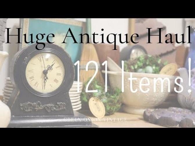 Huge Antique Picking Haul | Over 100 Vintage Items for Resale in my Antique Booth | Thrift Haul