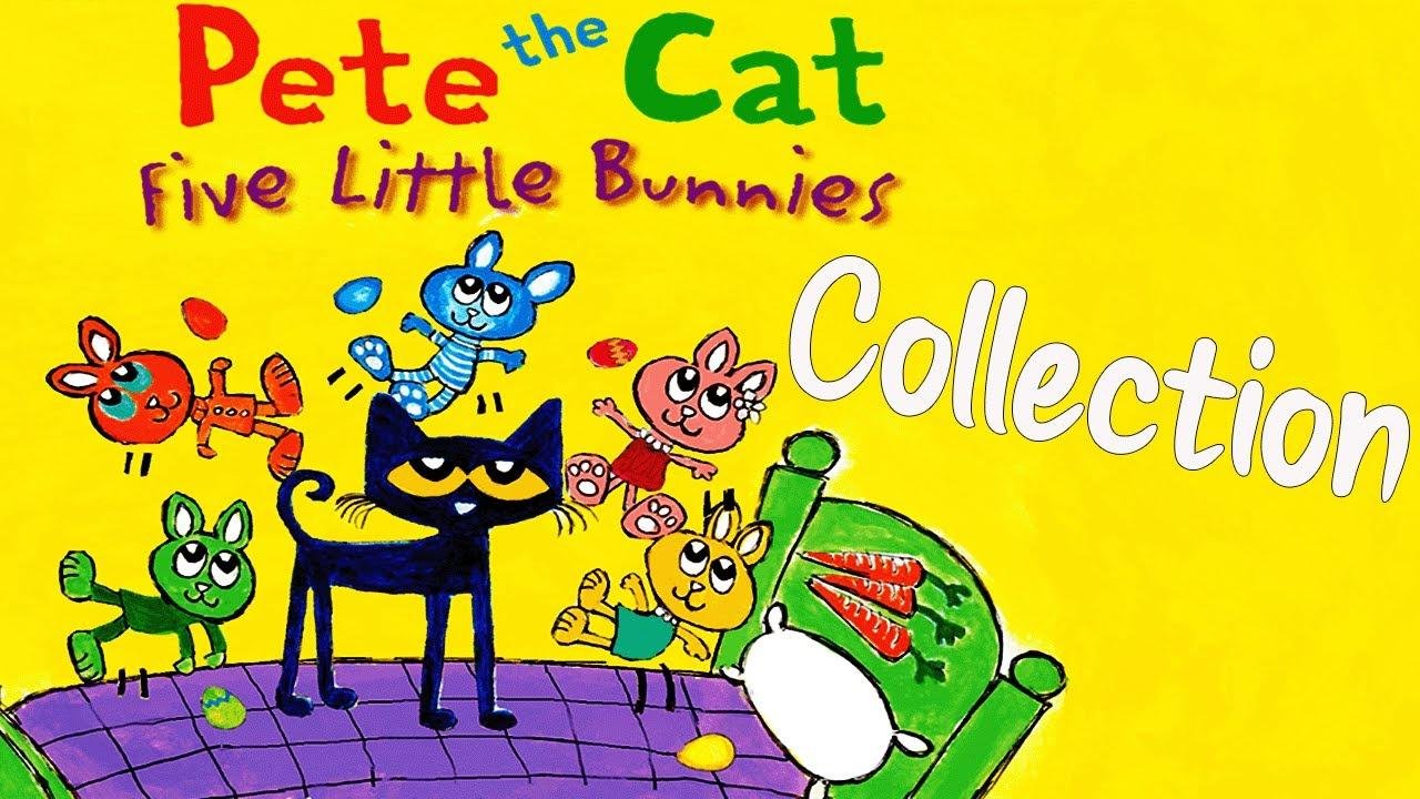 Pete The Cat Five Little Bunnies Collection | MyEzyPzy | English Read Aloud Stories | Happy Easter!!