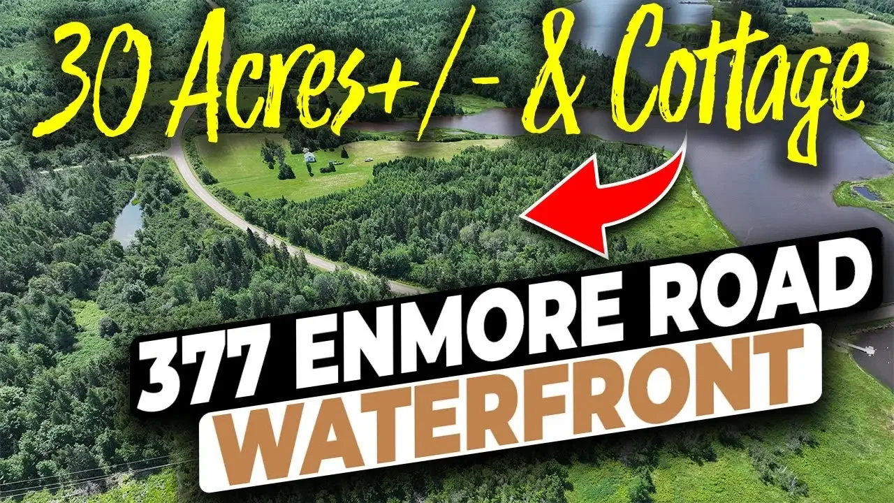 Prince Edward Island Waterfront Acreage for sale with Cottage 377 Enmore Road