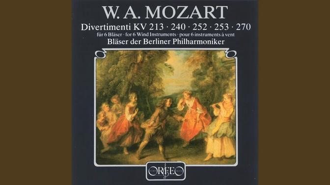 Mozart: Divertimento in B-Flat Major, K. 240: I. Allegro
