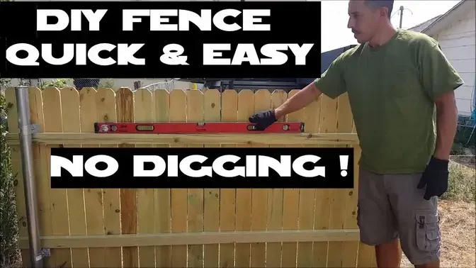 DIY Menards premade fence panels ON a BUDGET