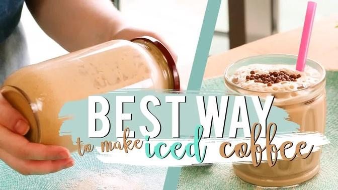 The EASIEST Iced Coffee Recipe Ever! - Best Way to Make Iced Coffee at Home 👌🏻😉