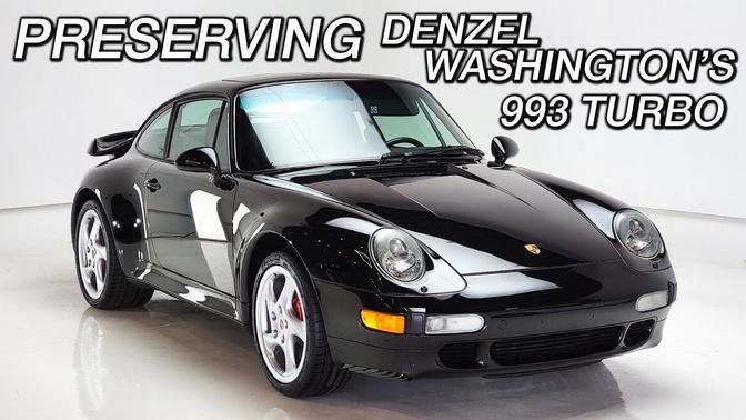 Dry Ice Cleaning & Detailing Denzel Washington’s 993 Porsche 911 Turbo