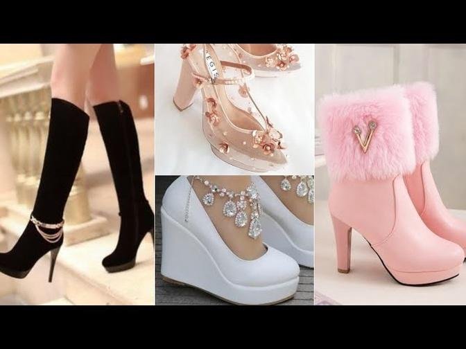 Fancy heels shoes collection for girl.