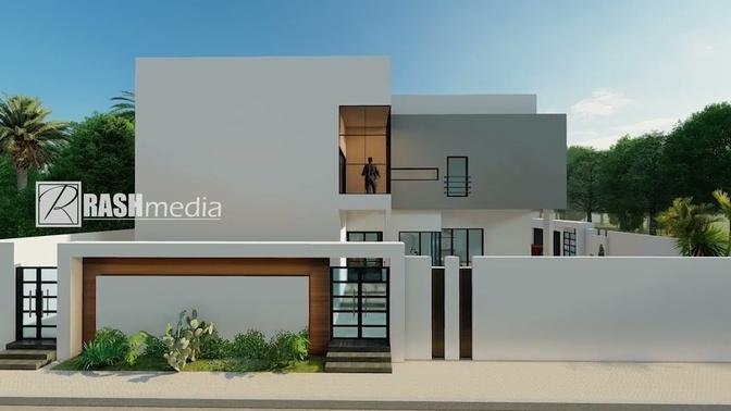 House Design  Modern Home Design A simple cute contemporary home Exterior & Interior Design.