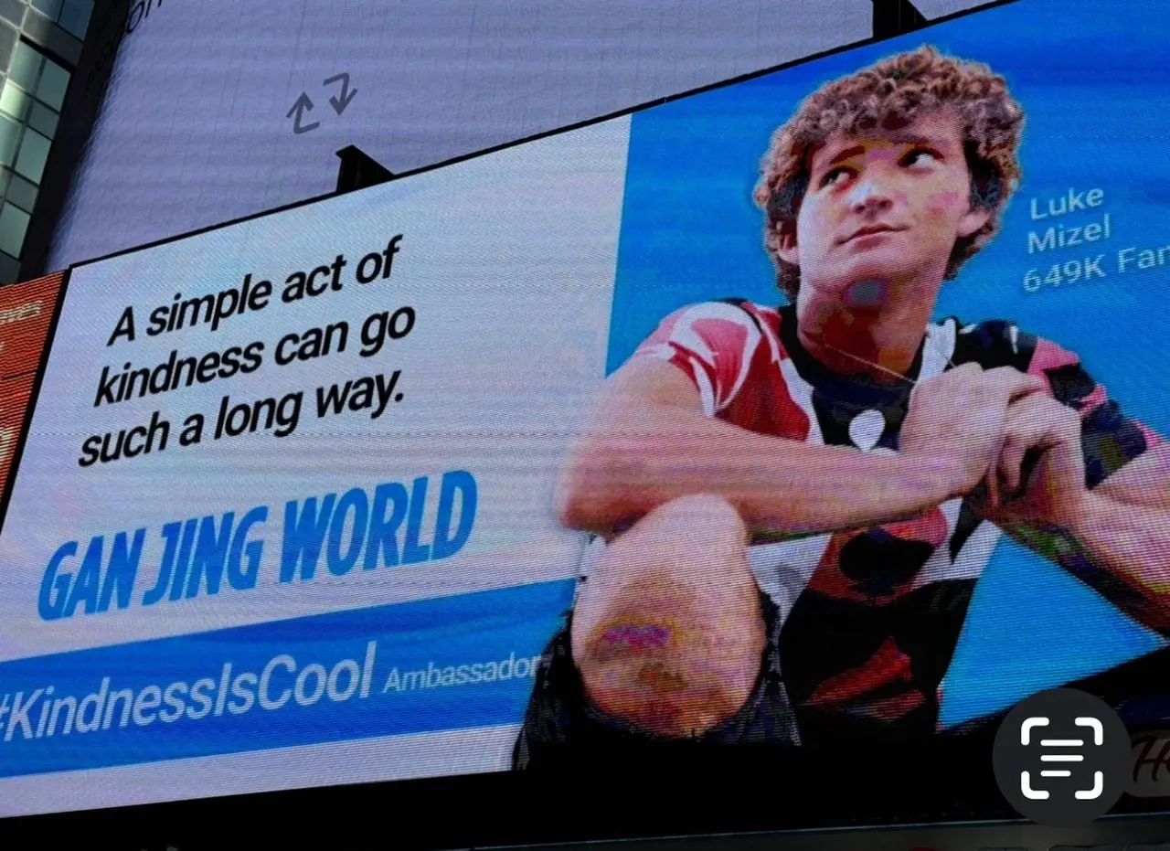 #KindnessIsCool at NY Times Square on World Kindness Day November 13, 2024