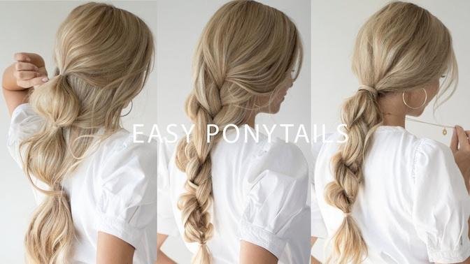 HOW TO_ BRAIDED PONYTAIL HAIRSTYLES 👱🏻‍♀️ Everyday Hairstyles