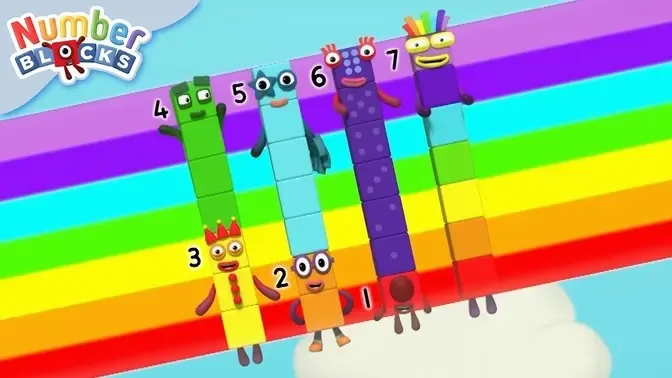 Rainbow Friends & Numberblock Seven | Learn to count for kids | @Numberblocks