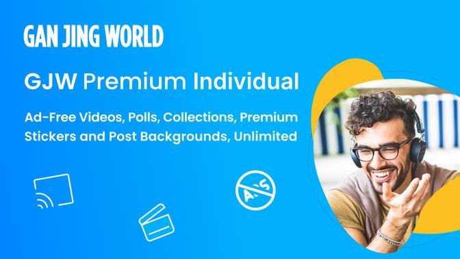 GJW Premium Individual, Unlimited Ad-Free Views and More