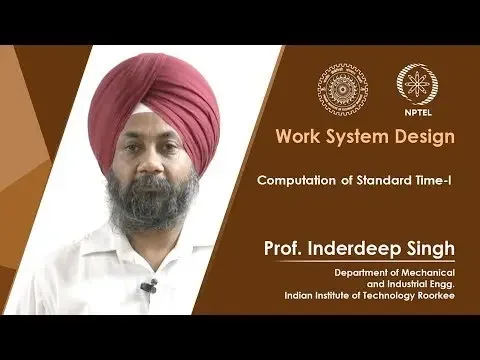 Computation of Standard Time-I