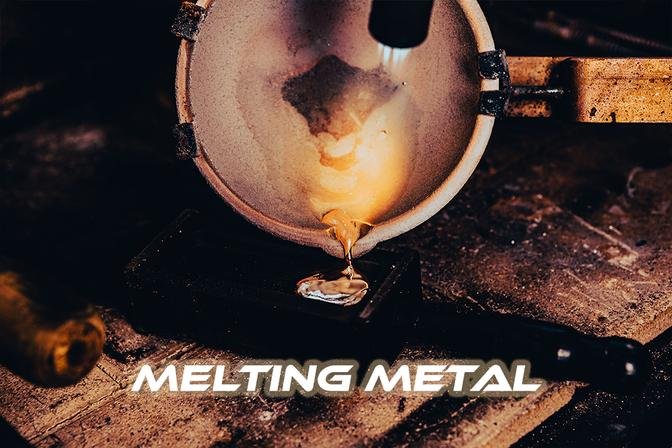 Creative ways of using melting metal