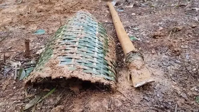 primitive technology: How to make a stone shove