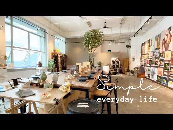 Simple everyday life: Daily vlog - Pottery class, Mayo Crabmeat kimbap, Anyhow fried noodles