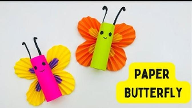 How To Make Easy Paper Butterfly For Kids / Moving Paper Toys / Paper Craft Easy / Crafts For Kids
