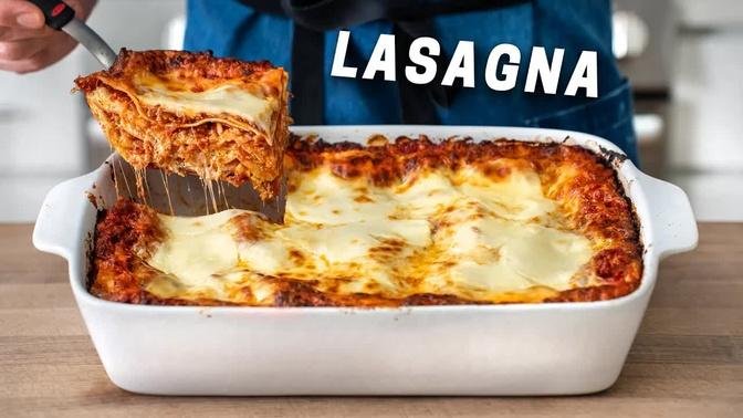 CLASSIC LASAGNA (With EASY Homemade Ricotta)